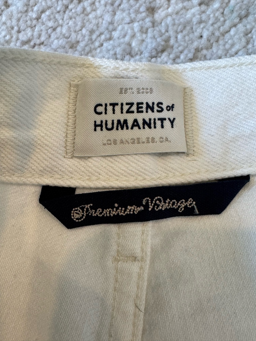 Citizens of Humanity Shorts Womens 29 White Camilla Jean High Waisted Bermuda - Picture 6 of 12